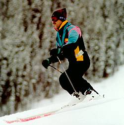 me skiing