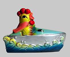 Chicken in a boat
