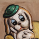 Green Dog in Chair